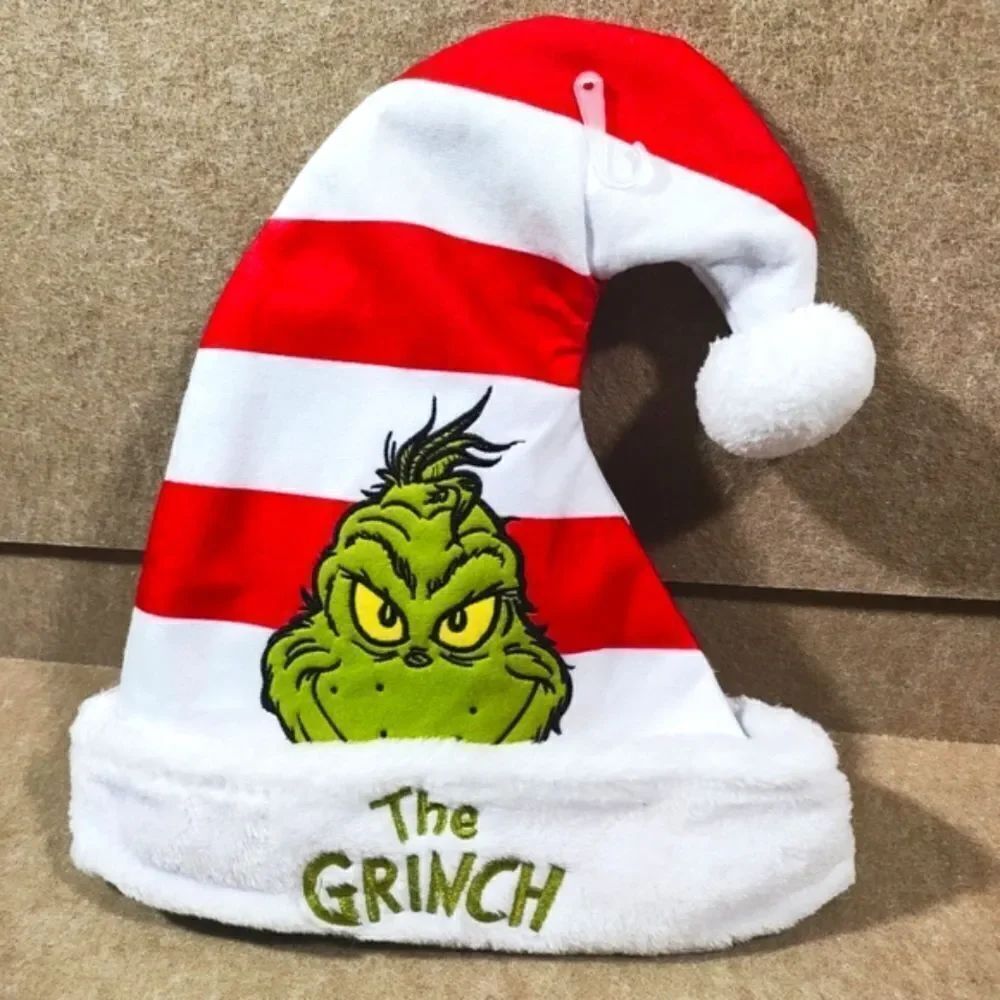 Dr. Seuss Red and White Grinch Holiday Christmas Santa Hat #7